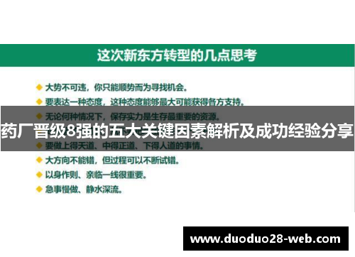 药厂晋级8强的五大关键因素解析及成功经验分享